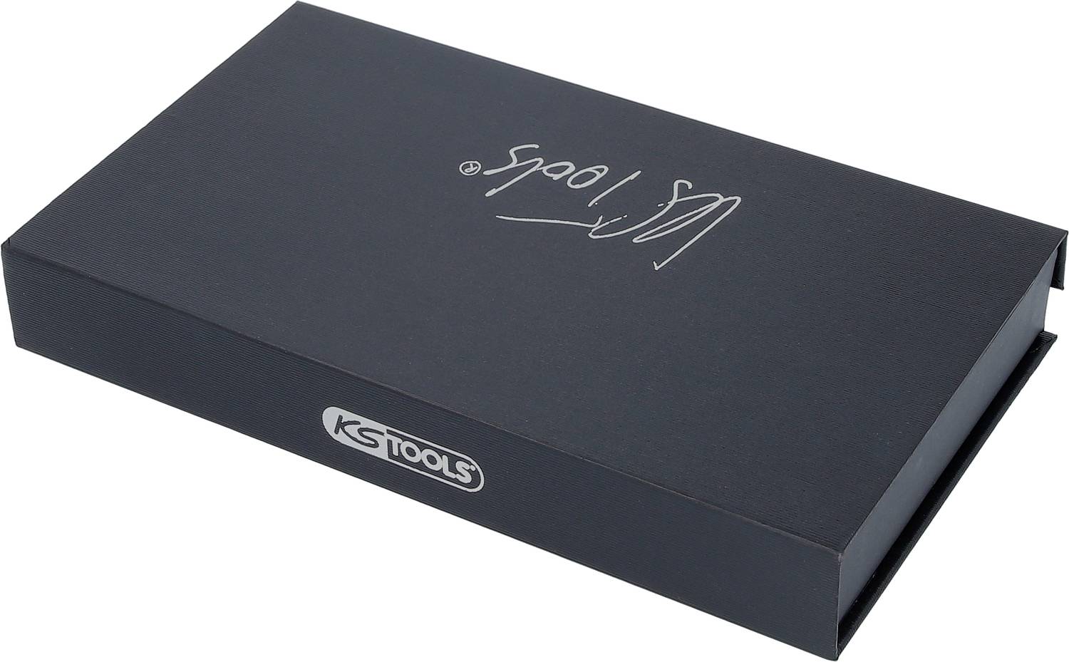 Schwarze rechteckige Verpackung mit KS Tools-Logo und Schriftzug auf der Oberseite.