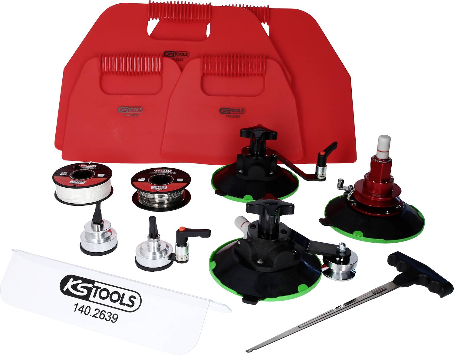 Universal Ein-Mann-Betrieb-Scheiben-Austrenngerät, 13-tlg KS Tools 140.2630