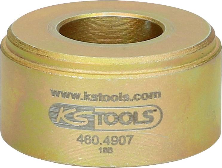 Metallischer Werkzeugaufsatz von KS Tools, Modellnummer 460.4907, für industrielle oder mechanische Anwendungen.
