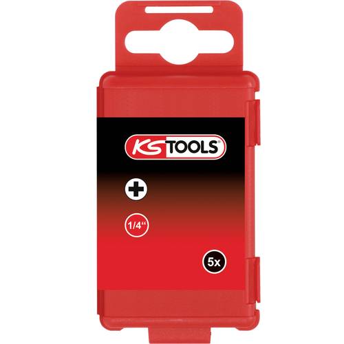 KS Tools 911.8391 911.8391 Kreuzschlitz-Bit PH 0 Spezialstahl E 6.3 5 St.