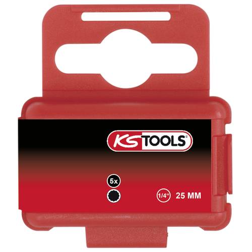 KS Tools 911.8392 XZN-Bit Spezialstahl vernickelt C 6.3 5 St.