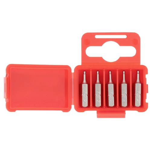 KS Tools 911.8396 Sechskant-Bit Werkzeugstahl vernickelt 5 St.