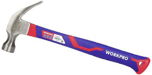 WorkPro  WP241010 Klauenhammer ergonomischer Griff, hart 337 g   1 St.