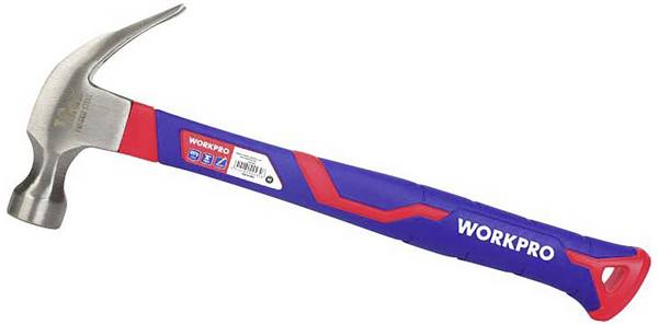 WorkPro  WP241011 Klauenhammer ergonomischer Griff, hart 450 g   1 St.