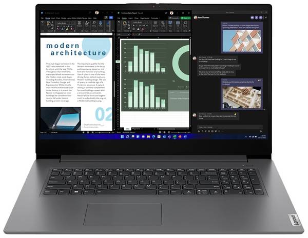 Lenovo Notebook V17 G4 IRU 83A2  43.9 cm (17.3 Zoll) Full HD Intel® Core™ i5 i5-13420H 16 GB RAM  512 GB SSD Deutsch, QWERTZ       Grau  83A2003FGE