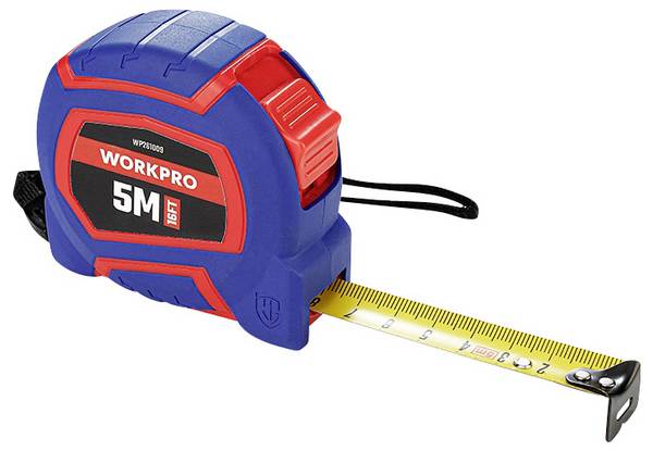 WorkPro  WP261009 Maßband   5 m Nylon
