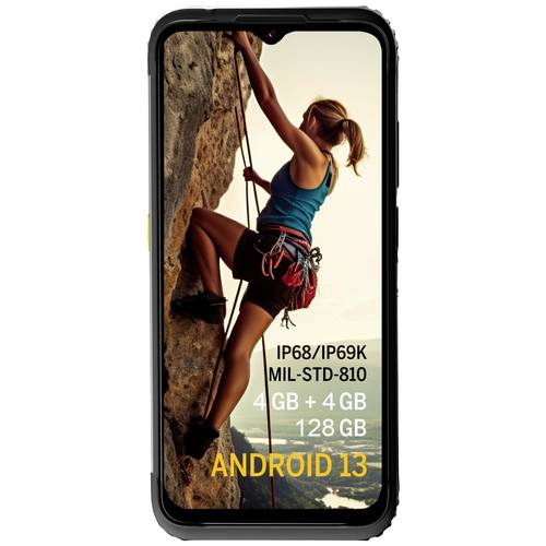 Thumbnail - AGM Mobile AGM H6 Lite Smartphone 128 GB 16.7 cm (6.56 Zoll) Schwarz Android™ 13 Triple-Slot