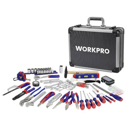 WorkPro WP209100 Werkzeugset Heimwerker, Universal im Koffer 297teilig