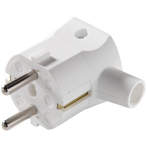 Martin Kaiser 577/kws Schutzkontakt-Winkelstecker Polyamid 6 250 V Kalkweiß IP20