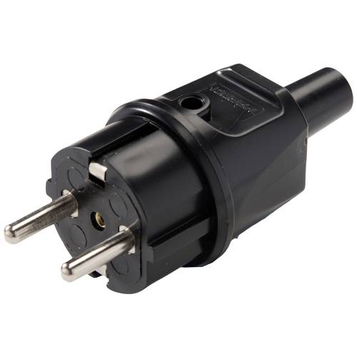 Martin Kaiser 514/sw Schutzkontaktstecker PVC 250 V Schwarz IP44