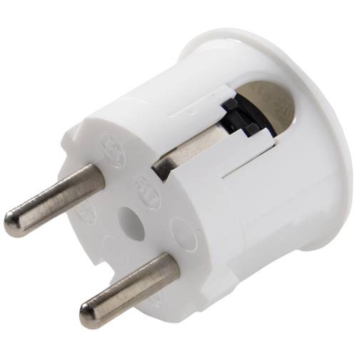 Martin Kaiser 517/kws Schutzkontakt-Winkelstecker Polyamid 6 250 V Kalkweiß IP20