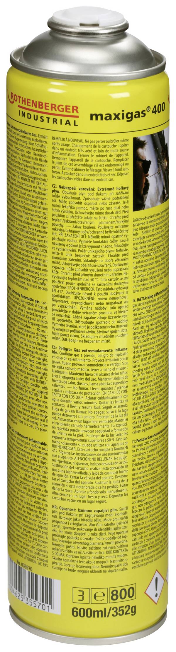 Rothenberger Maxigas Gaskartusche 600 ml 1 St.