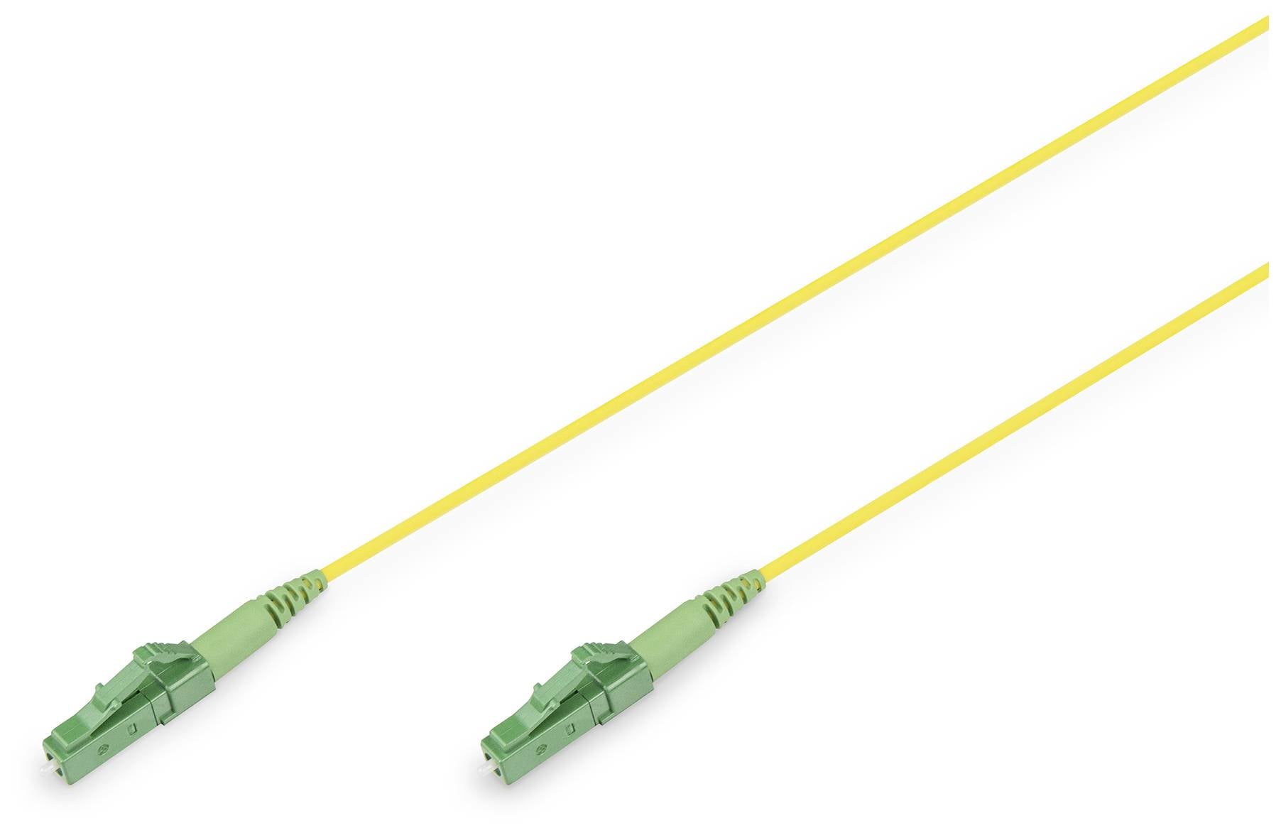 Digitus DK-2933-01-APC-SX Glasfaser LWL Anschlusskabel 1 m Gelb [1x LC/APC 8°-Stecker, LC APC-Stecker - 1x LC APC-Stecke