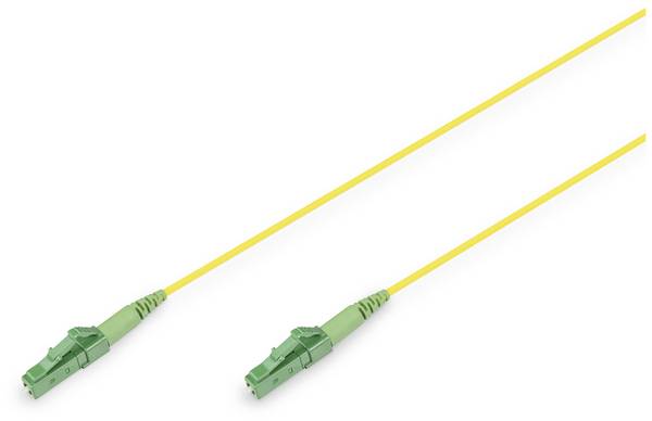 Digitus DK-2933-03-APC-SX Glasfaser LWL Anschlusskabel 3 m Gelb [1x LC/APC 8°-Stecker, LC APC-Stecker - 1x LC APC-Stecker, LC/APC 8°-Stecker] 9/125 µ Singlemode