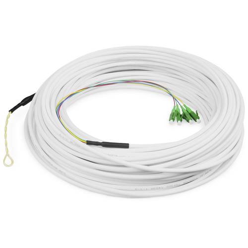 Digitus DK-3904LCA-50 Glasfaser LWL Anschlusskabel 50 m Weiß 9/125 µ Singlemode