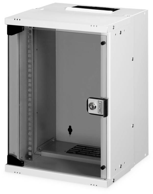 Digitus DN-49102 10 Zoll Wandgehäuse (B x H x T) 315 x 460 x 300 mm 9 HE Grau, Grau (Metallgehäuse), Grau (RAL 7035)