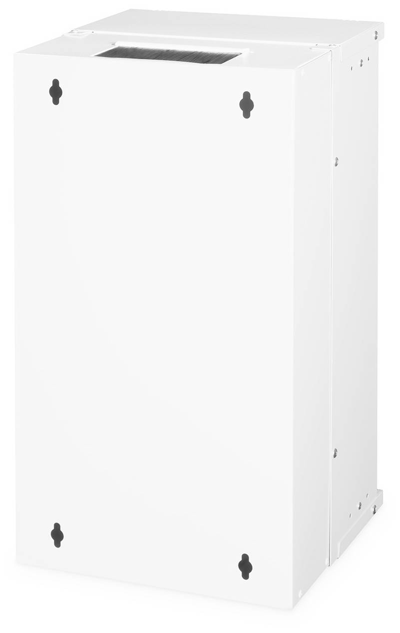 Weißes rechteckiges Gerät mit Lüftungsschlitzen an der Oberseite, möglicherweise ein Luftreiniger oder Belüftungseinheit.