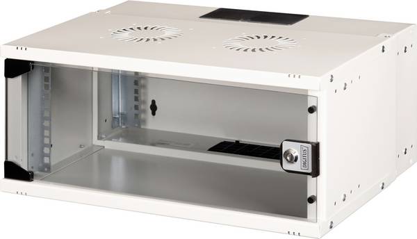 Digitus DN-49200 19 Zoll Wandgehäuse (B x H x T) 540 x 240 x 400 mm 4 HE Grau, Grau (Metallgehäuse), Grau (RAL 7035)