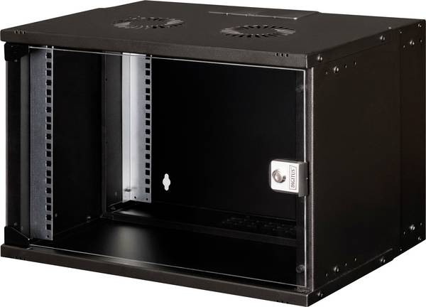 Digitus DN-49203 19 Zoll Wandgehäuse (B x H x T) 540 x 370 x 400 mm 7 HE Schwarz, Schwarz (RAL 9005)