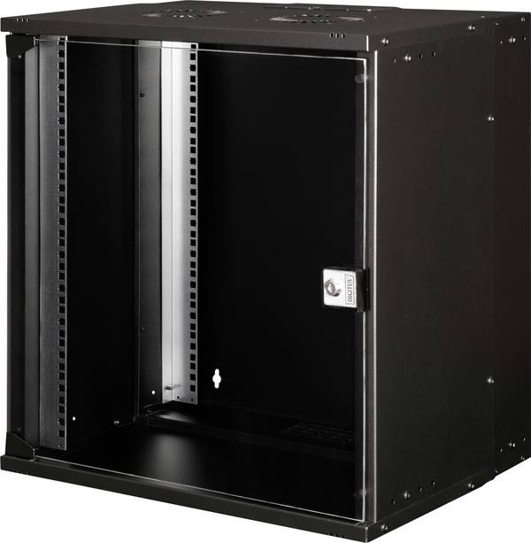 Digitus DN-49207 19 Zoll Wandgehäuse (B x H x T) 540 x 595 x 400 mm 12 HE Schwarz, Schwarz (RAL 9005)