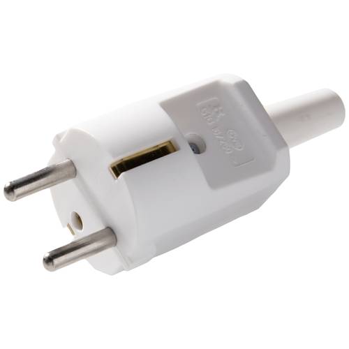 Martin Kaiser 516/kws Schutzkontaktstecker Polyamid 6 250 V Kalkweiß IP20