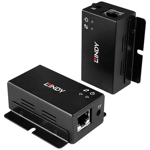 LINDY 2 Port USB 2.0 Cat.6 Extender USB-A (USB 2.0) USB Extender über Netzwerkkabel RJ45 50 m