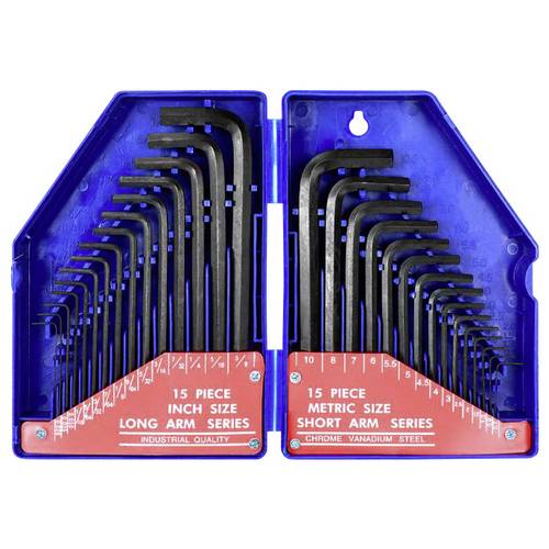 Thumbnail - WorkPro Sechskant Stiftschlüsselsatz 0.7 mm, 0.9 mm, 1.3 mm, 1.5 mm, 2.0 mm, 2.5 mm, 3.0 mm, 4.0 mm, 4.5 mm, 5.0 mm, 5.5...