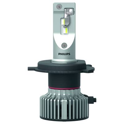 LED-Lichtquelle von Philips, silbernes Gehäuse, mit Kühlkörper unten. Geeignet für den Einsatz in Fahrzeugen.