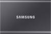 Samsung Portable T7 4 TB Externe SSD USB-C® (USB 3.2 Gen 2) Grau 4K-Videounterstützung, 256-Bit AES Verschlüsselung, Aluminium Gehäuse, Hardware-Verschlüsselung, UASP Unterstützung MU-PC4T0T/WW