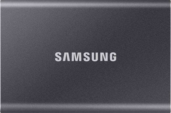 Samsung Portable T7 4 TB Externe SSD USB-C® (USB 3.2 Gen 2) Grau 4K-Videounterstützung, 256-Bit AES Verschlüsselung, Aluminium Gehäuse, Hardware-Verschlüsselung, UASP Unterstützung MU-PC4T0T/WW