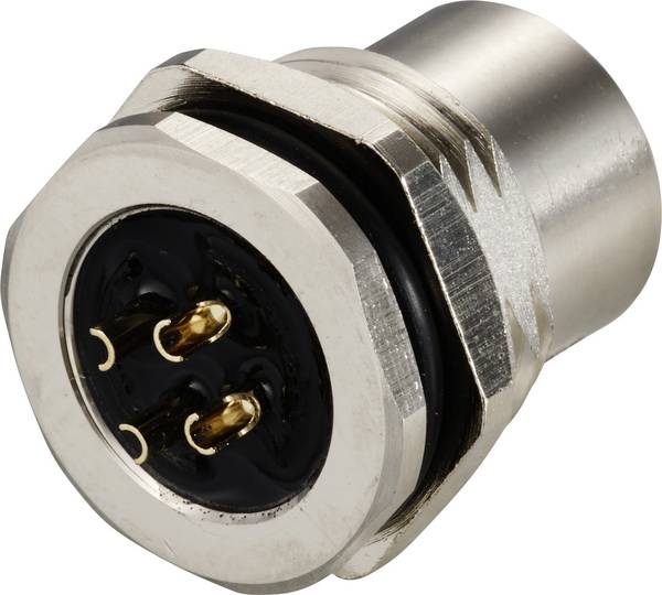 TRU COMPONENTS TC-12833052 Sensor/Aktor Einbaubuchse M12 Buchse, Einbau Polzahl Sensoren: 4 1 St.