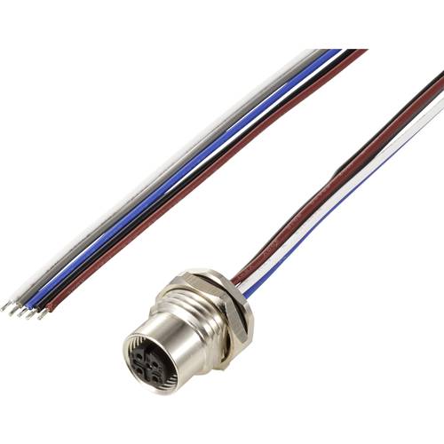 TRU COMPONENTS TC-12833068 Sensor/Aktor Einbaubuchse M12 Buchse, Einbau 0.5 m Polzahl Sensoren: 5 1 St.
