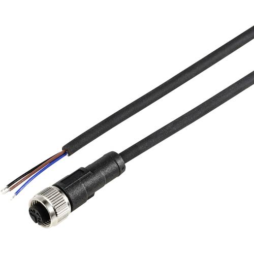 TRU COMPONENTS TC-12833016 Sensor-/Aktor-Anschlussleitung M12 Kupplung, gerade 10 m Polzahl Sensoren: 3 1 St.