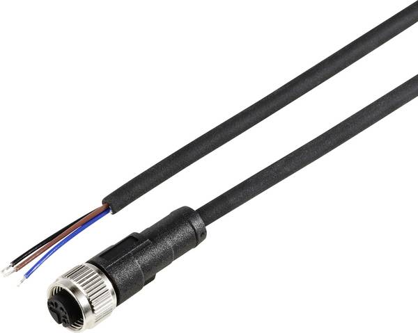 TRU COMPONENTS TC-12833148 Sensor-/Aktor-Anschlussleitung M12 Kupplung, gerade 5 m Polzahl Sensoren: 3 1 St.