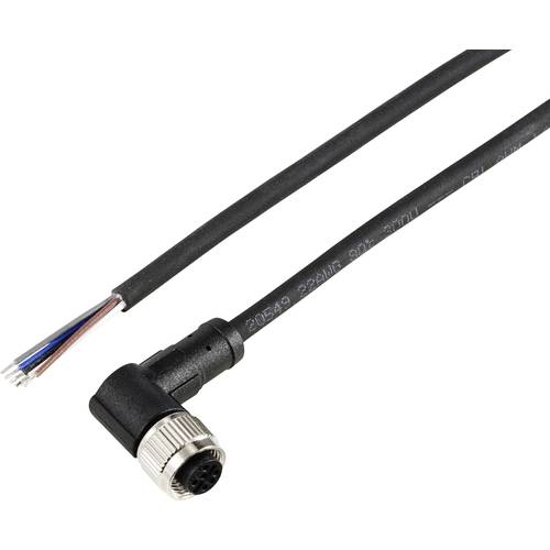 TRU COMPONENTS TC-12833164 Sensor-/Aktor-Anschlussleitung M12 Kupplung, gewinkelt 10 m Polzahl Sensoren: 5 1 St.