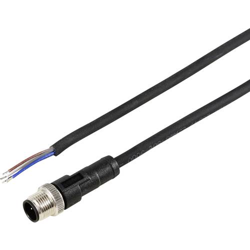 TRU COMPONENTS TC-12833172 Sensor-/Aktor-Anschlussleitung M12 Stecker, gerade 2 m Polzahl Sensoren: 5 1 St.