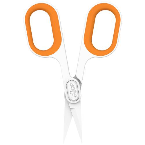 Thumbnail - Slice 10546 Universalschere Linkshänder, Rechtshänder 132 mm Orange, Weiß