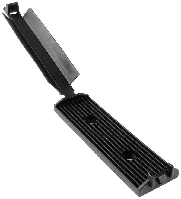 HellermannTyton FKH50APT-A-BK Befestigungssockel selbstklebend, schraubbar 151-03680   mit Acrylat Kleber, für Flachbandkabel Schwarz 1 St.