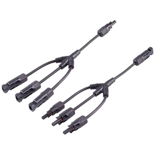 BKL Electronic 2800021 3/1 Y-Stecker 4 mm² Kabellänge 0.30 m