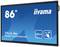 Ein interaktives 86-Zoll iiyama Display, Modell ProLite TE8614MIS-B2AG, mit Touchscreen-Funktion, ideal für Präsentationen.