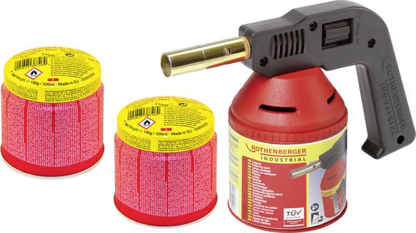 Rothenberger Industrial 1500004630 Lötlampe 1750 °C inkl. Gaskartusche 1 Set