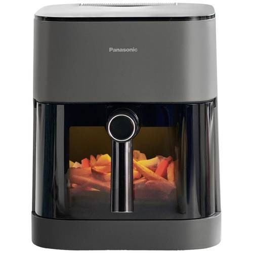 Thumbnail - Panasonic NF-CC500SXE Heißluft-Fritteuse 5 l 1450 W Cool-Touch-Gehäuse, Dampfzugabe, digitaler Timer, LCD-Display, Sicht...