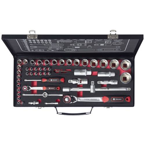 Thumbnail - TOOLCRAFT TO-9626409 Umschaltknarren-Set 1/4 (6.3 mm), 1/2 (12.5 mm) Produktabmessung, Länge44.5 cm