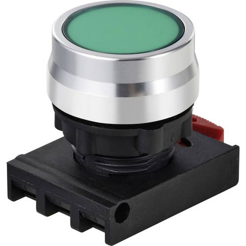 TRU COMPONENTS TC-12835240 ONPOW26BK-Z/G Drucktaster-Frontelement Knopf Grün 1 St.
