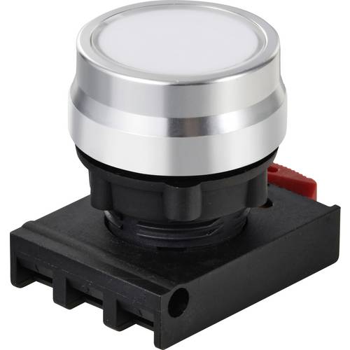TRU COMPONENTS TC-12835244 ONPOW26BK-Z/W Drucktaster-Frontelement Knopf Weiß 1 St.