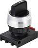 TRU COMPONENTS TC-12835260 ONPOW26BK-X/31 Wahlschalter-Frontelement Knebel Schwarz 3 x +/- 45 ° 1 St.