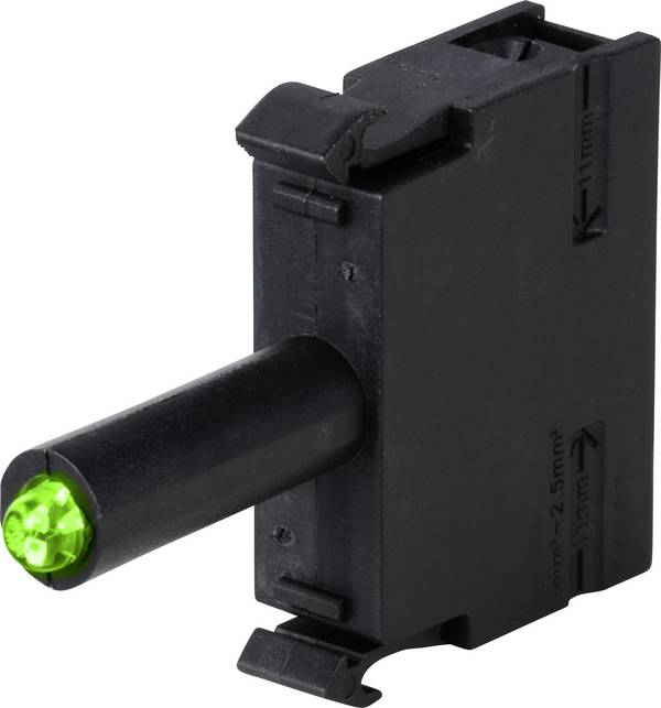 TRU COMPONENTS LED-G/12-24V MODULE LED Grün 12 V/AC, 12 V/DC, 24 V/AC, 24 V/DC 1 St.