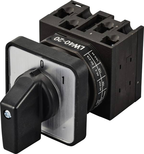 TRU COMPONENTS TC-LW40-20 C04/2A48I Nockenschalter  20 A 690 V 1 x 45 ° Schwarz, Grau 1 St.