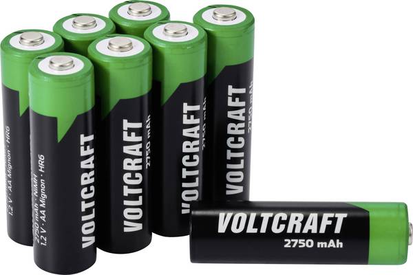 VOLTCRAFT VC-16044360 Mignon (AA)-Akku NiMH 2750 mAh 1.2 V 8 St.