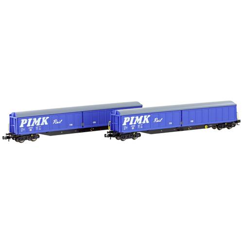 Hobbytrain H23445 N 2er-Set Schiebewandwagen Habis der Pimk Rail